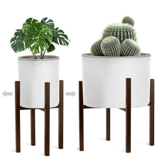 Sorbus Adjustable Metal Plant Stand – Mid Century Style Flower Pot Sorbus Adjustable Metal Plant Stand – Mid Century Style Flower Pot